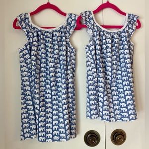 Roberta Roller Rabbit Girls Pajama Dress bundle. Size 2 & 4.